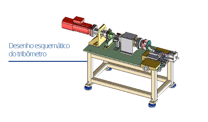 Pesquisa - Desenho esquemático do Tribômetro